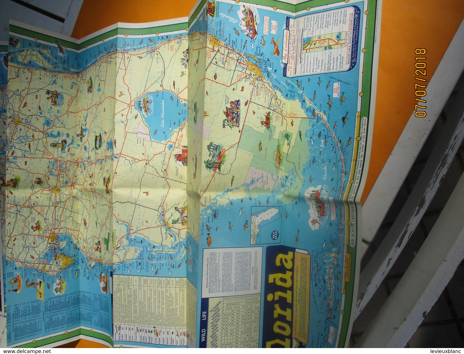 Carte Routiére/GULF/Tourgide Map/usa/FLORIDA/ Vacation Map/CUBA/ St Petersburg/ Rand Mc Nally& Co/Chicago/1950    PGC230 - Cartes Routières