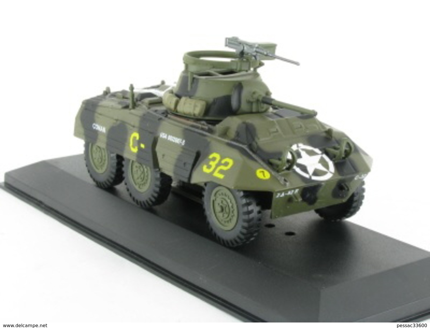 Maquette Neuve 1/43 Militaria Ford M8  Armoure2 1/43 2nd Armoured Division Avranches 1944 En Présentoir - Chars