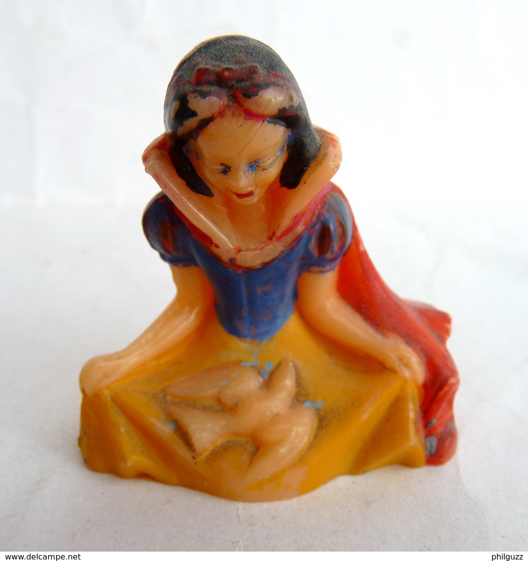 RARE FIGURINE DISNEY BLANCHE NEIGE - MORS ? 50-60's TAILLE CRAYON Sharpener - Autres & Non Classés