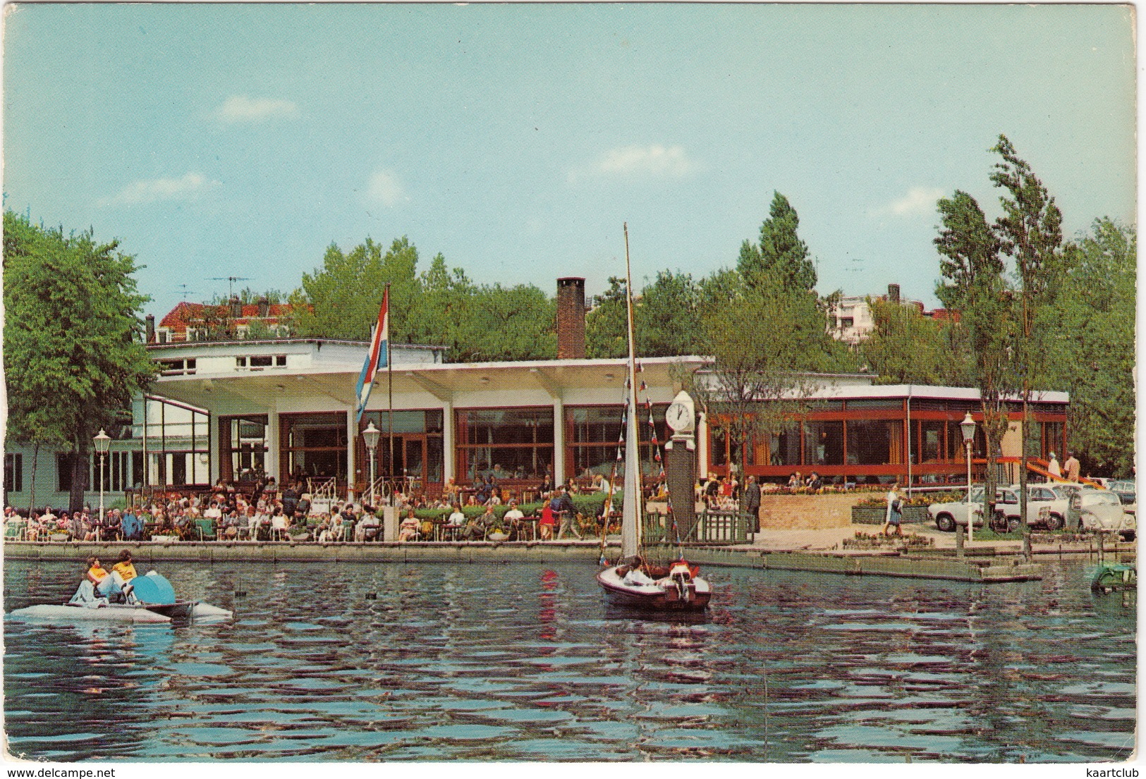 Hillegersberg: 2x DAF 44, 55, VW 1200 KÄFER/COX - WATERFIETS/PEDALO - Café-Restaurant 'Plaswijck' - (Rotterdam, Holland) - Toerisme