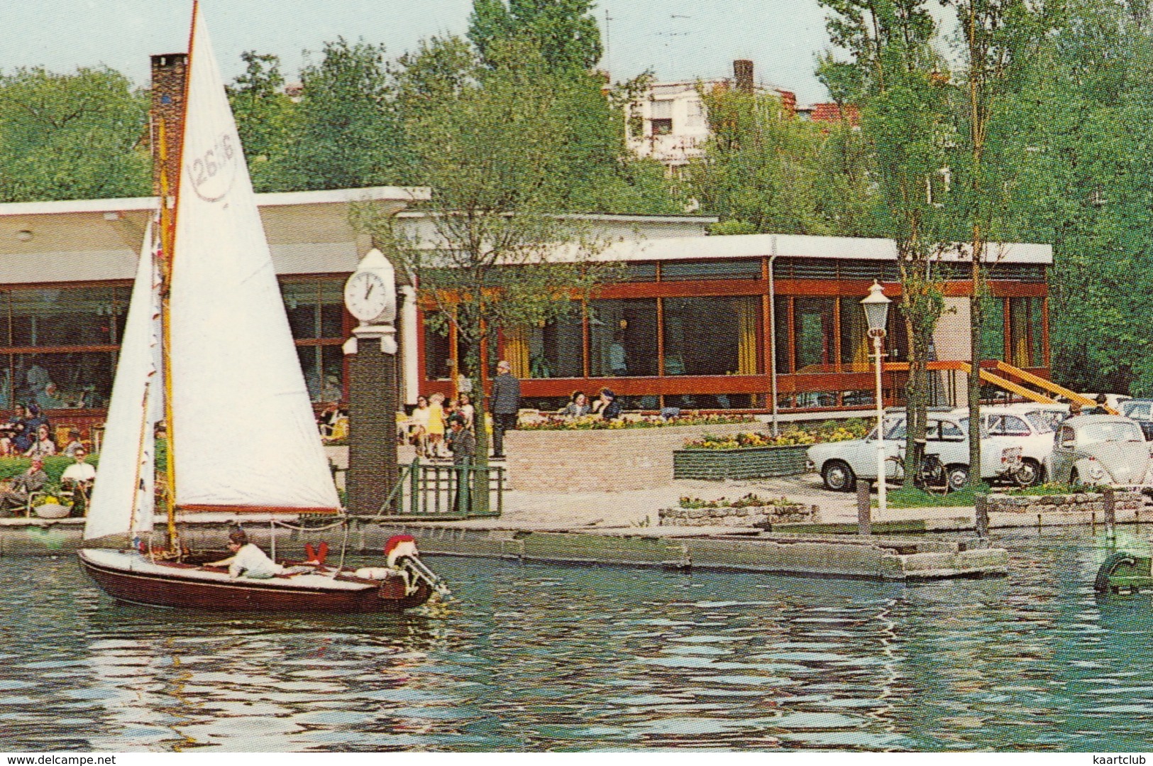 Hillegersberg: 2x DAF 44, 55, VW 1200 KÄFER/COX - ZEILBOOT/SAILINGBOAT - Café-Restaurant 'Plaswijck'-(Rotterdam,Holland) - Passenger Cars