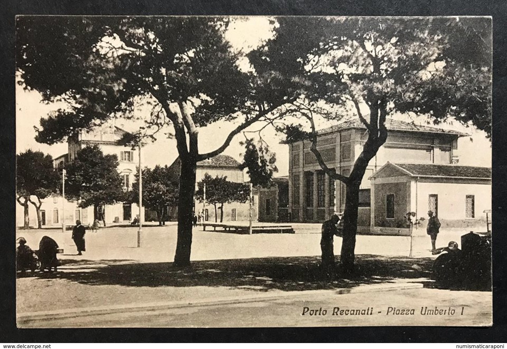 Porto Recanati Piazza Umberto I° VIAGGIATA  1932 COD.C.1996 - Altri & Non Classificati