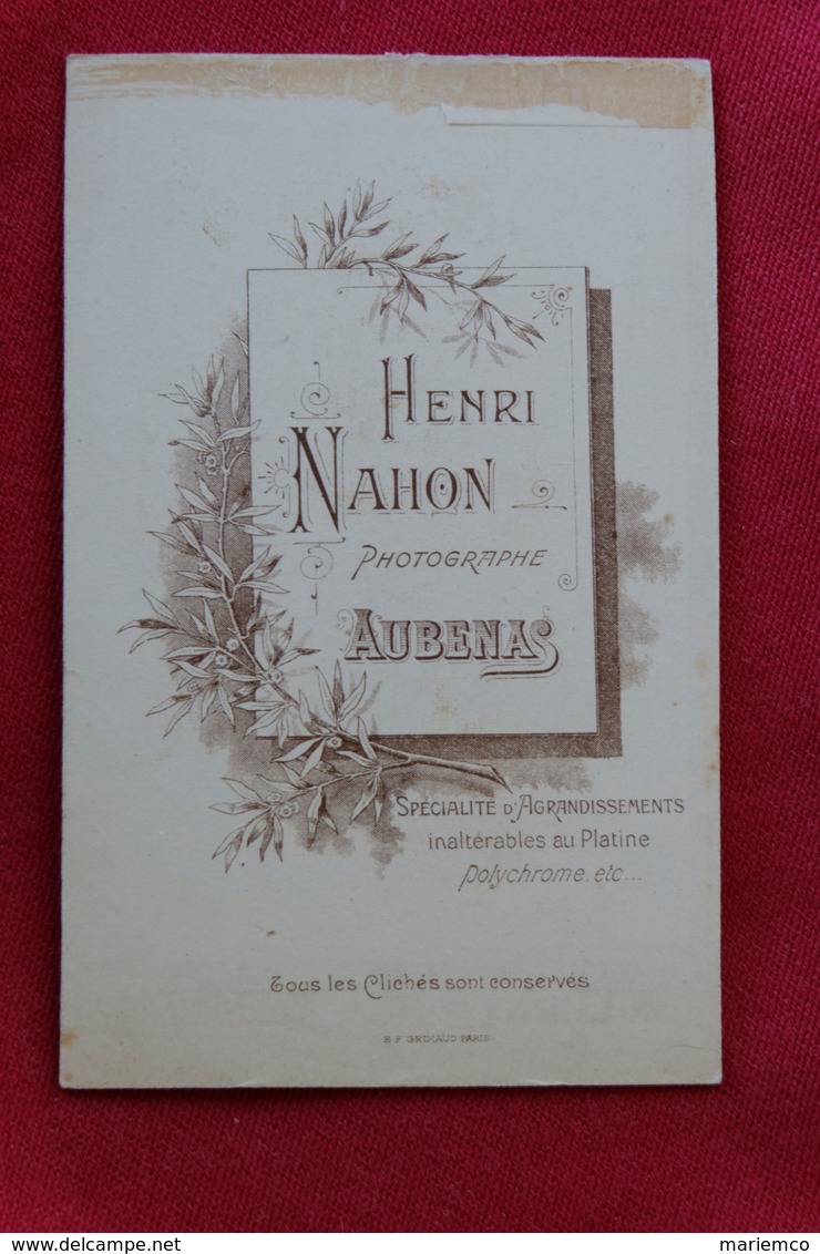 Photographie Homme De Henri Nahon Aubenas Ardèche - Oud (voor 1900)