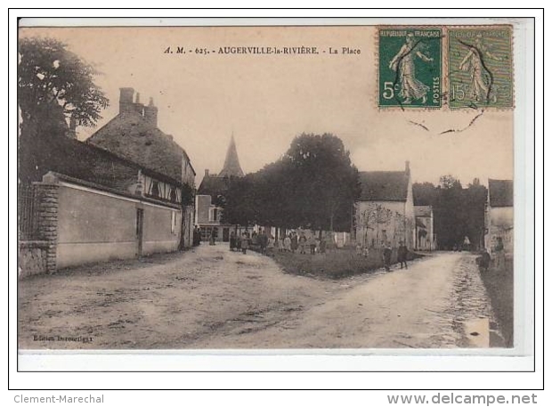 AUGERVILLE LA RIVIERE - La Place - Très Bon état - Autres & Non Classés