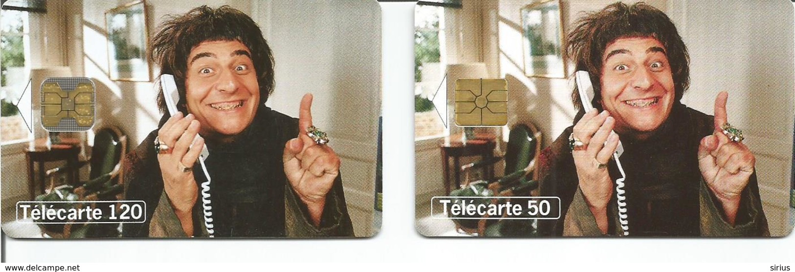 2 Télécartes Téléphone Et Cinéma Christian CLAVIER 50 U GEM Et 120 U OB1 T2G - 02/98 Utilisées - 1998