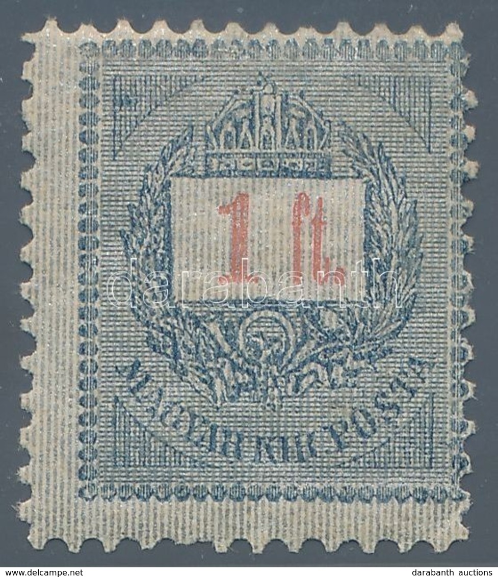 * 1889 1Ft Elektrotip 11 1/2 Fogazással, Szép Els? Falcos Darab - Other & Unclassified