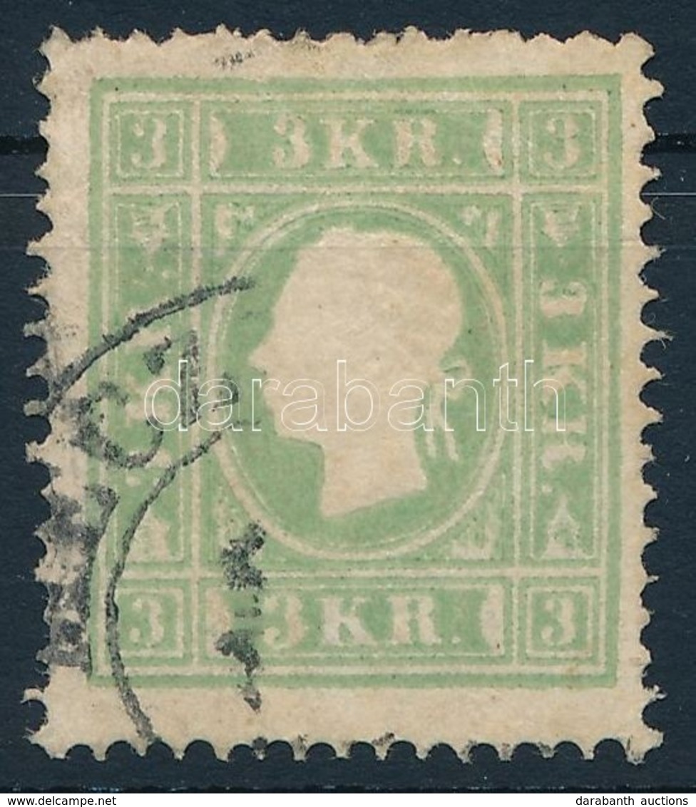 O 1853 3kr Zöld ,,MECZ(ENZÉF)' (25.000) - Altri & Non Classificati