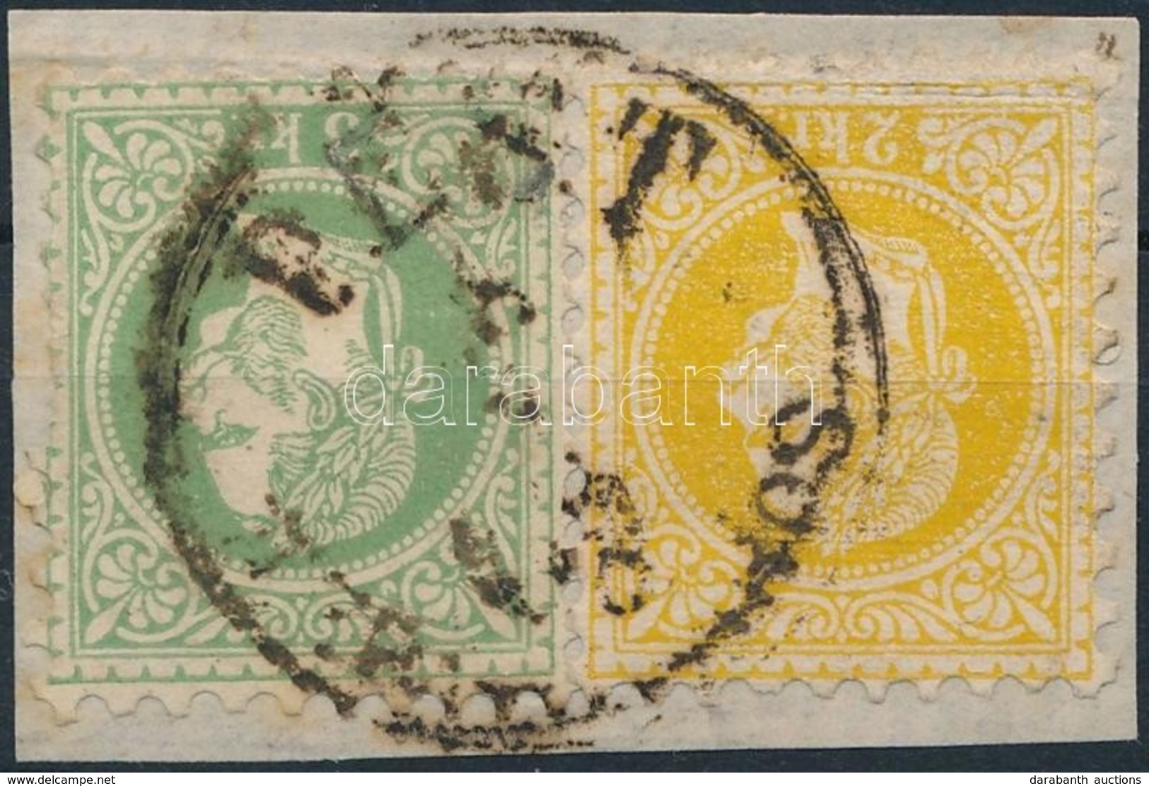 1867 2kr + 3kr ,,PEST' - Otros & Sin Clasificación