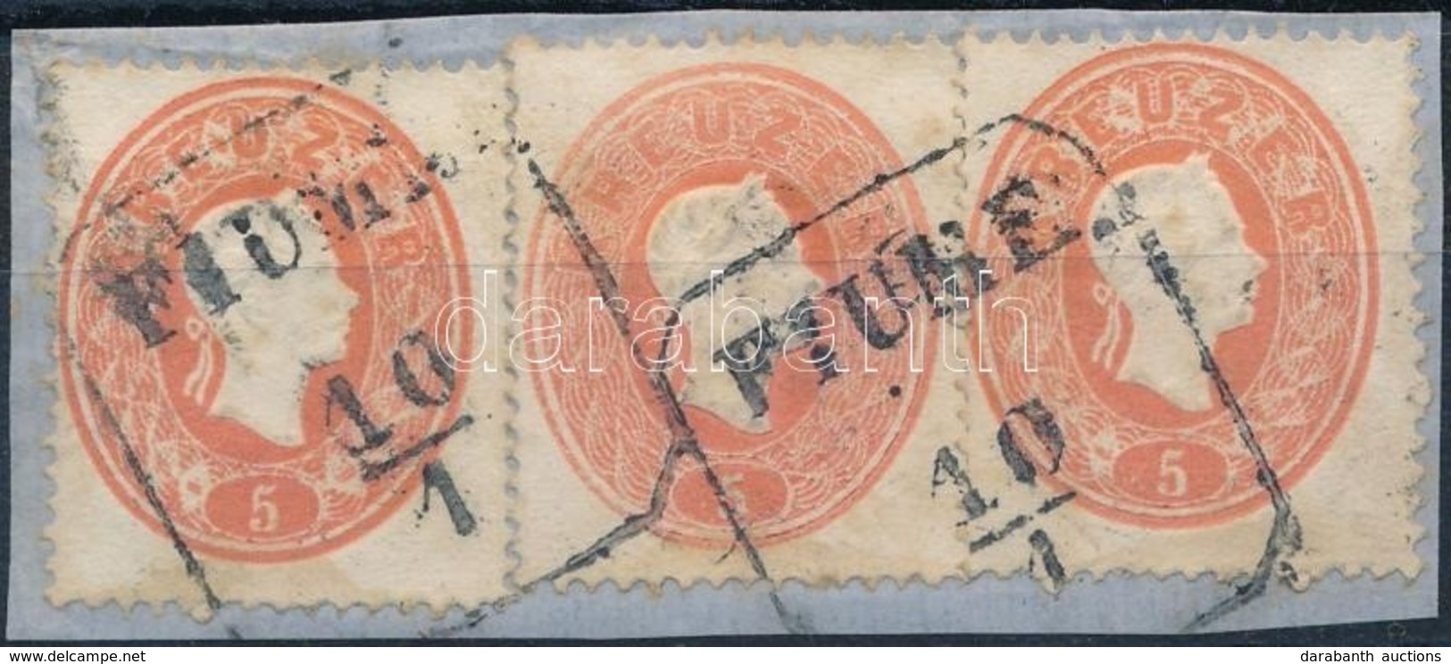 1861 3 X 5kr ,,FIUME' - Sonstige & Ohne Zuordnung