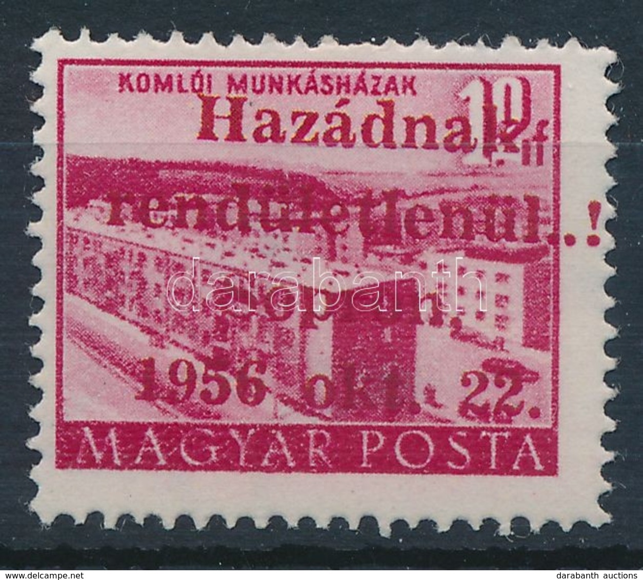 ** 1956 Sopron  Épületek 12f  Piros (300.000) (garancia Nélkül) - Sonstige & Ohne Zuordnung