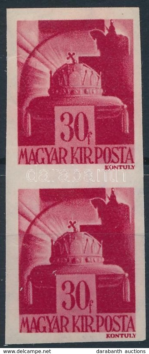 ** 1943  Hadvezérek 30f Vágott Pár - Otros & Sin Clasificación