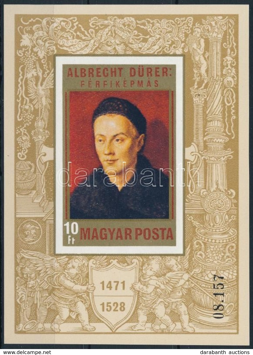 ** 1971 Festmény X. Dürer Vágott Blokk (3.500) - Otros & Sin Clasificación