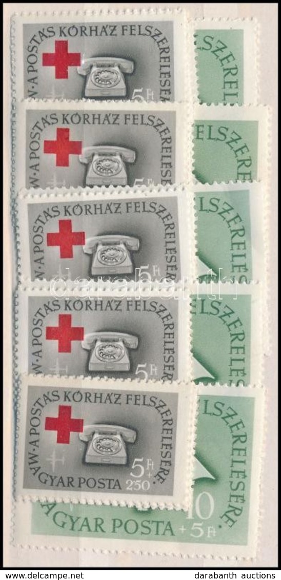 ** 1957  5 Db Postáskórház Sor (10.000) - Sonstige & Ohne Zuordnung