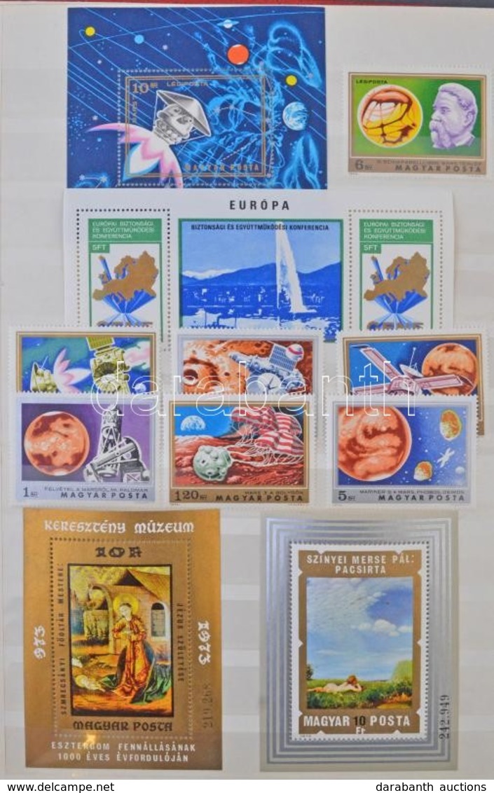 ** 1972-1980 Gy?jtemény 16 Lapos A/4 Berakóban / Collection In A/4 Stockbook - Other & Unclassified