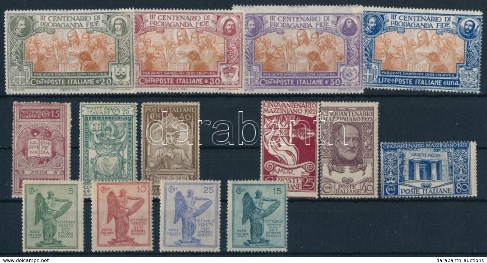 ** Olaszország 1921-1923 4 Db Sor (Mi EUR 120,-) - Otros & Sin Clasificación