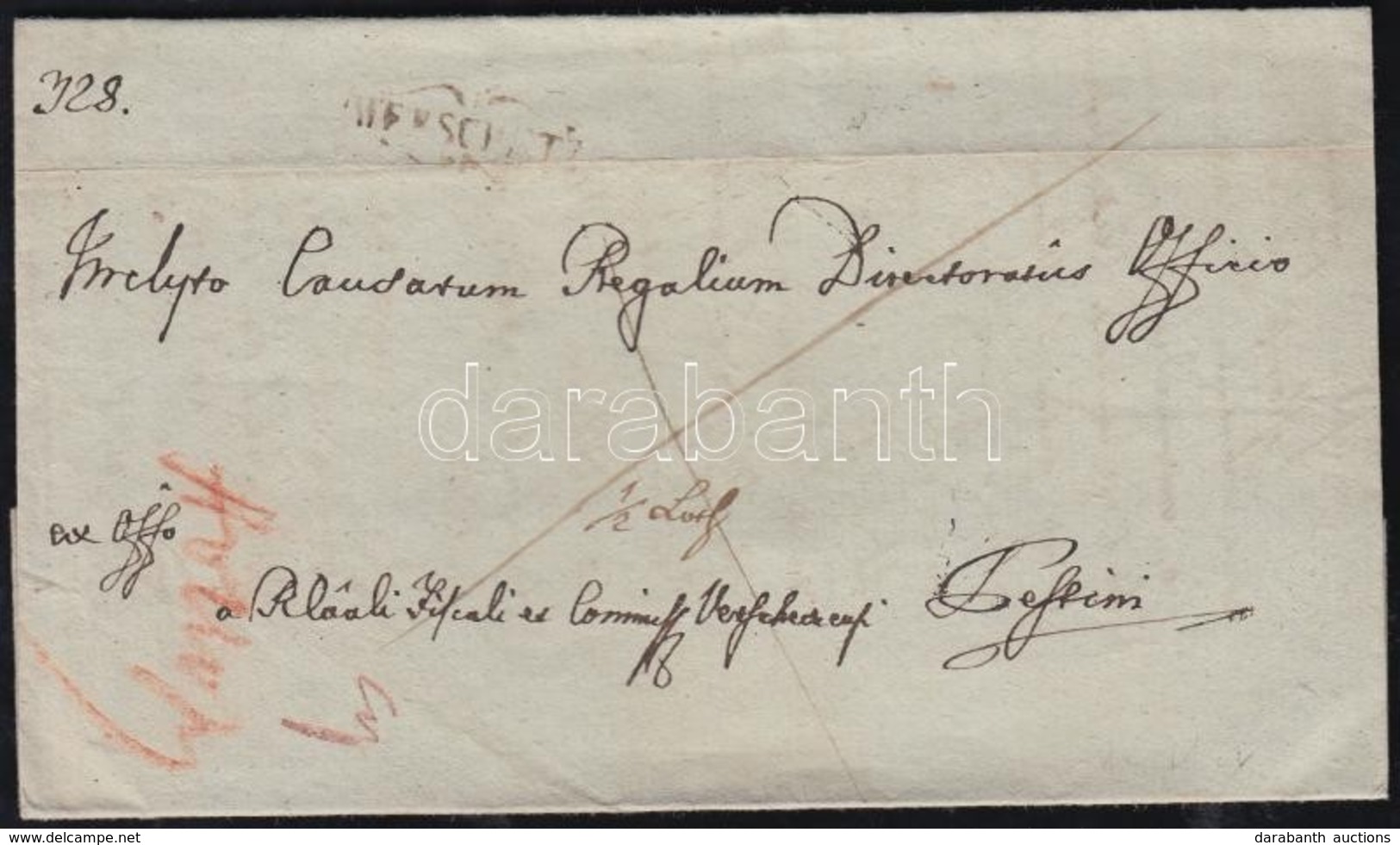 1841 Ex Offo 'WERSCHETZ' - 'PESTH' - Other & Unclassified