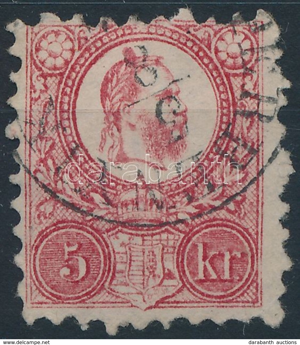 O 1871 Réznyomat 5kr, Nagy Festékfolt A Fejen / Mi 10, Large Paint Spot On The Head '(P)ERBENYIK' - Sonstige & Ohne Zuordnung