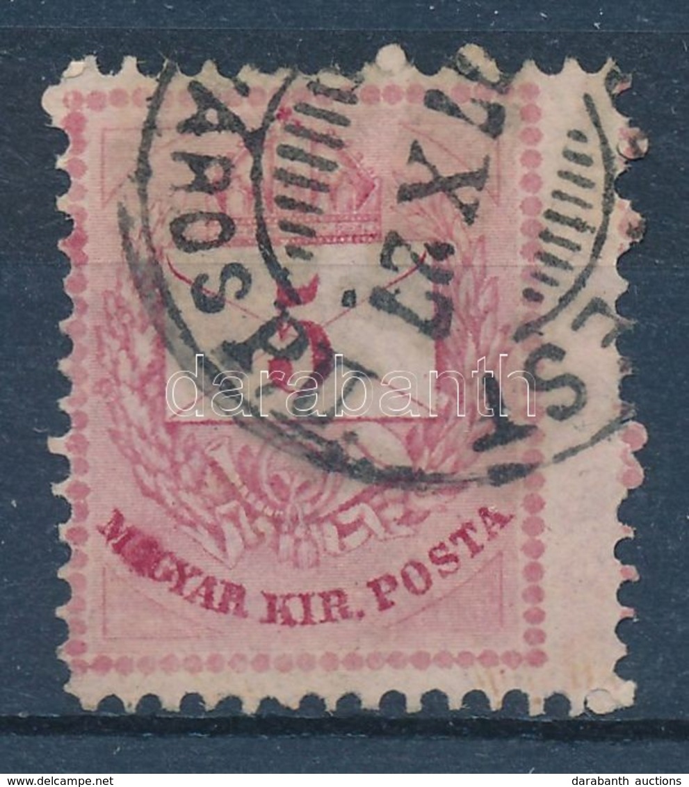 O 1874 5kr Lemezkitörés Az 'A' Bet?nél / With Plate Flaw - Other & Unclassified