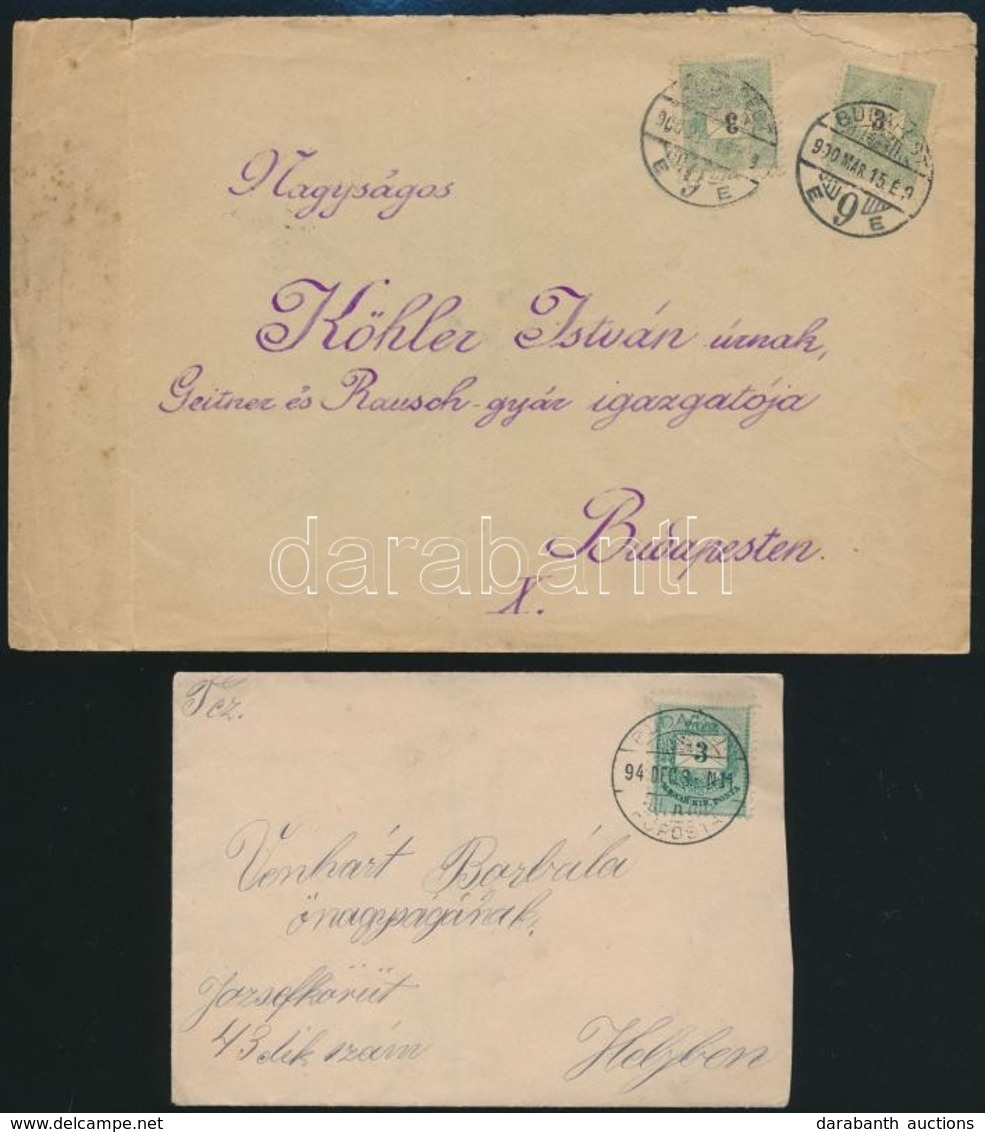 1894 és 1900 1. és 2. Súlyfokozatú Helyi Levél - Otros & Sin Clasificación