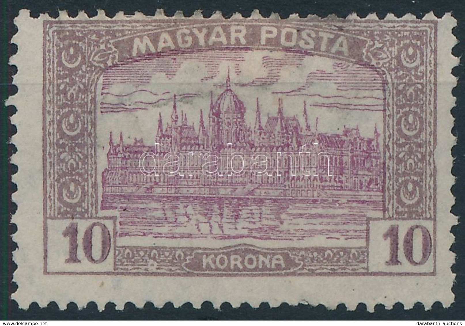 * 1919 Magyar Posta 10K Eltolódott értékszámokkal - Otros & Sin Clasificación