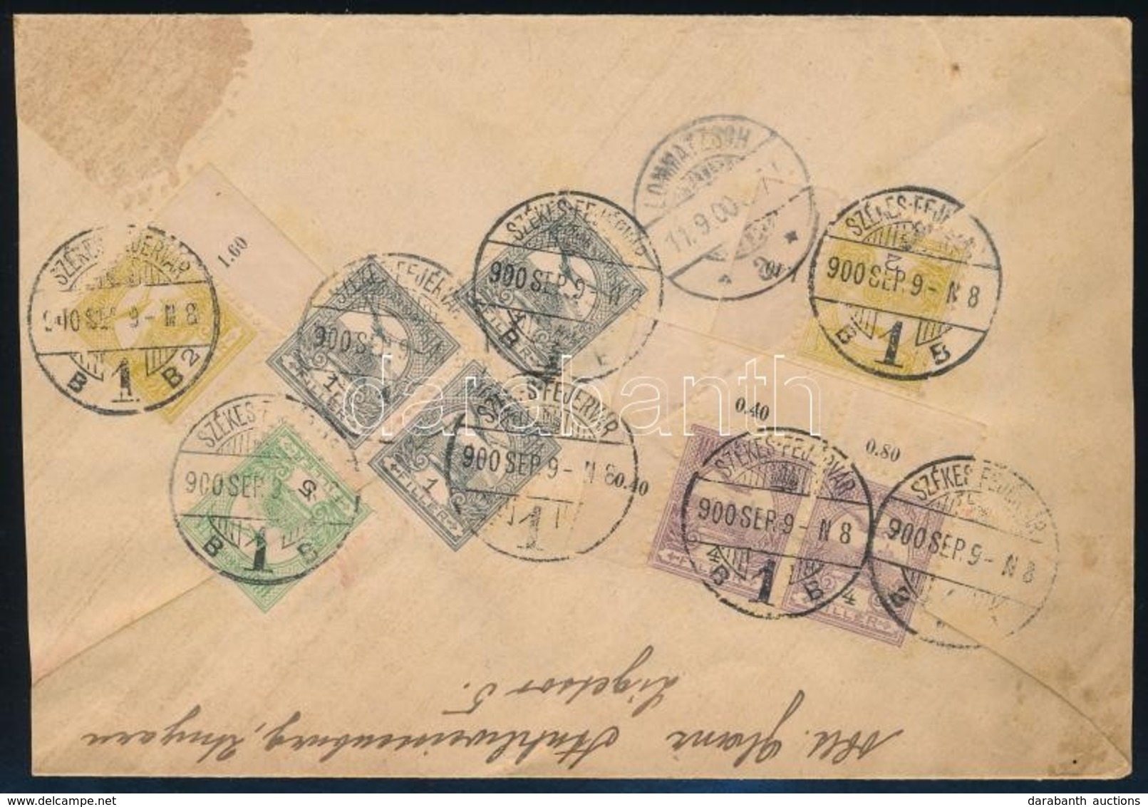 1900 Levél 8 Bélyeges Turul Bérmentesítéssel Németországba / Cover With 8 Stamps Franking To Germany - Otros & Sin Clasificación