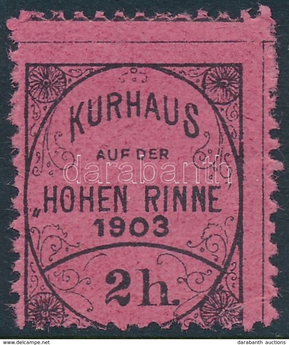 (*) 1903 Hohe Rinne IV. 2h - Otros & Sin Clasificación