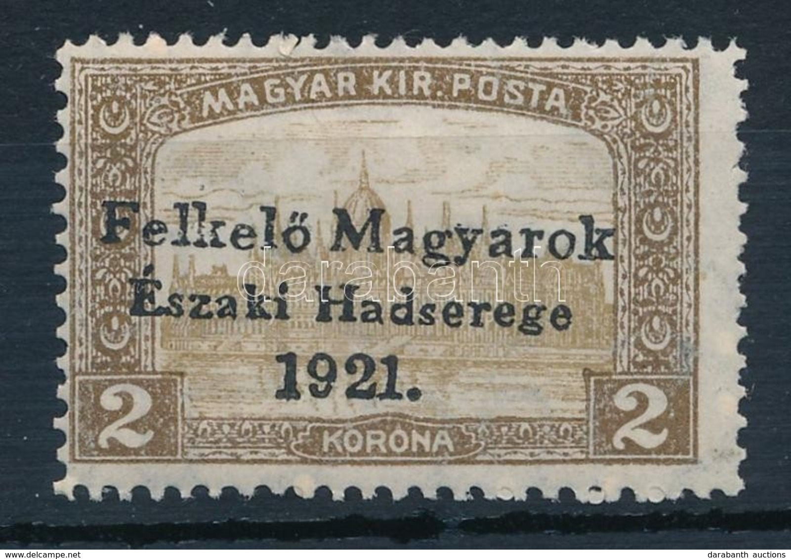 * Nyugat-Magyarország V. 1921 Parlament 2K Garancia Nélkül (12.500) - Otros & Sin Clasificación