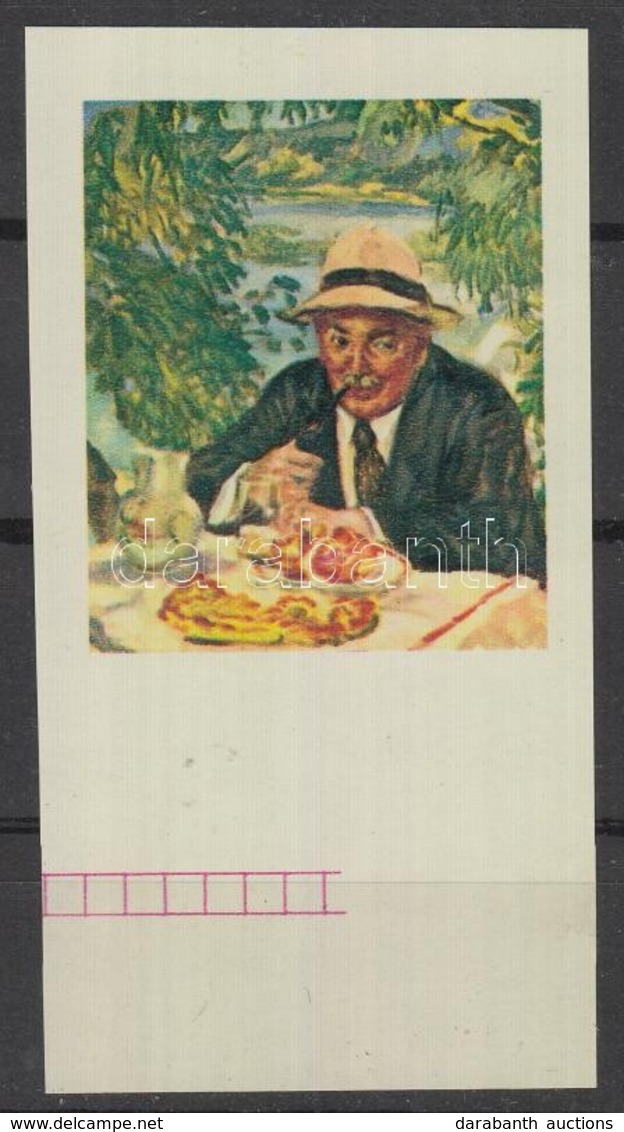 (*) 1967 Festmények III. 2Ft Vágott ívszéli Bélyeg Arany Színnyomat Nélkül. A Szakirodalomban Ismeretlen. / Mi 2347 Marg - Otros & Sin Clasificación