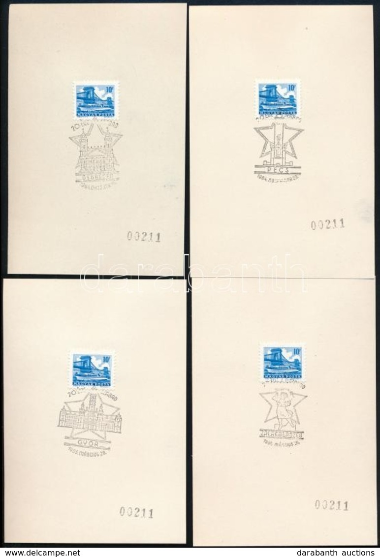 1965 A Magyar Posta ünnepi Alkalmi Bélyegzései Hazánk Felszabadulásának 20. évfordulóján - Other & Unclassified