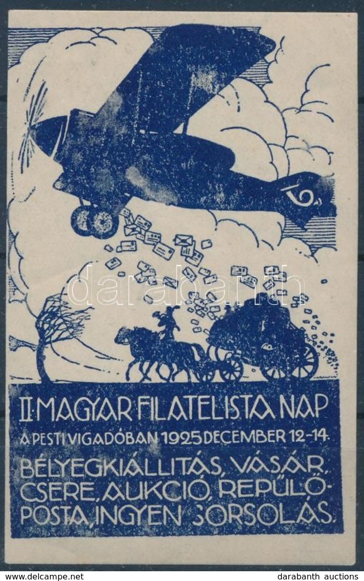 (*) 1925/4a II. Magyar Filatelista Nap Emlékív - Otros & Sin Clasificación