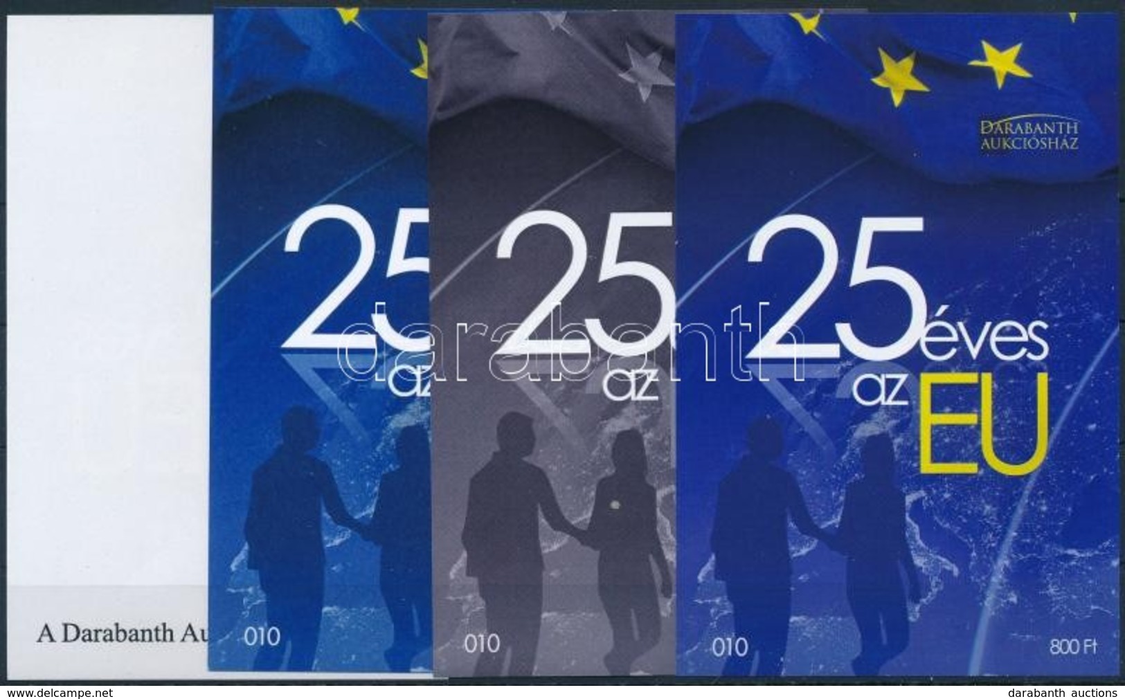** 2017 25 éves Az EU 4 Db-os Emlékív Garnitúra Azonos Sorszámmal (010) - Sonstige & Ohne Zuordnung