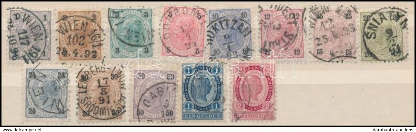 O 1890 Forgalmi Sor Mi 50-62 (Mi EUR 55,-) - Otros & Sin Clasificación