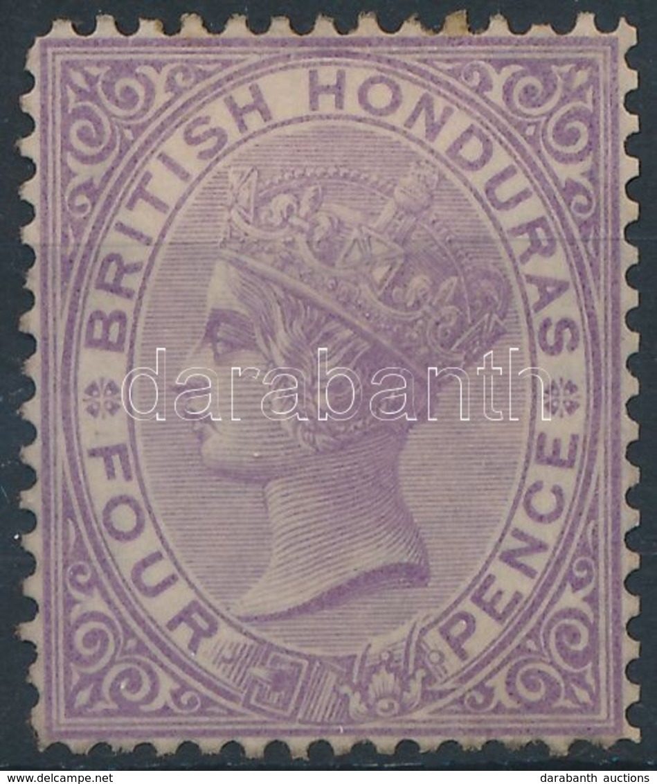 (*) Brit Honduras 1872 Forgalmi Bélyeg Mi 6 C - Otros & Sin Clasificación