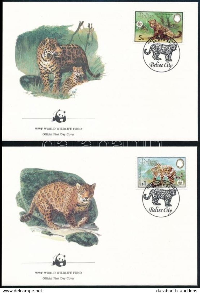 1983 WWF: Jaguár Sor Mi 719-722 4 Db FDC-n - Otros & Sin Clasificación