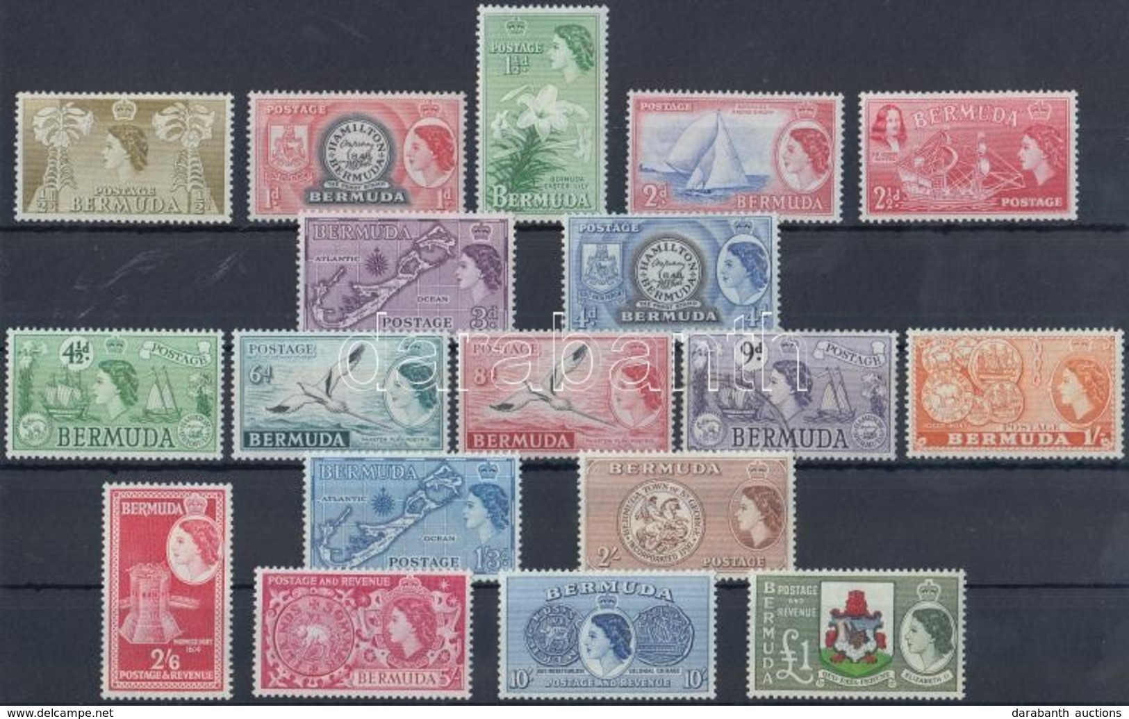 ** O 1953/1958 Forgalmi Sor Mi 130-147 (Mi 140 Pecsételt / Used) - Sonstige & Ohne Zuordnung