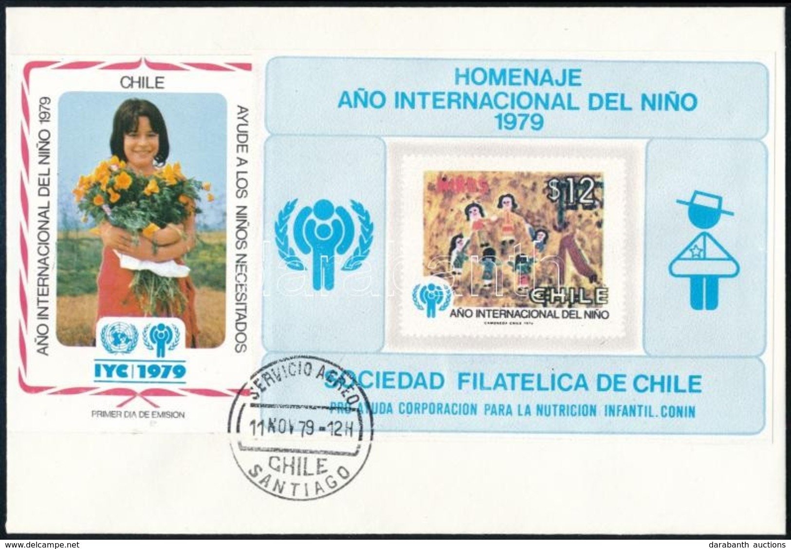 1979 Nemzetközi Gyermekév Nem Hivatalos Emlékív FDC-n - Otros & Sin Clasificación