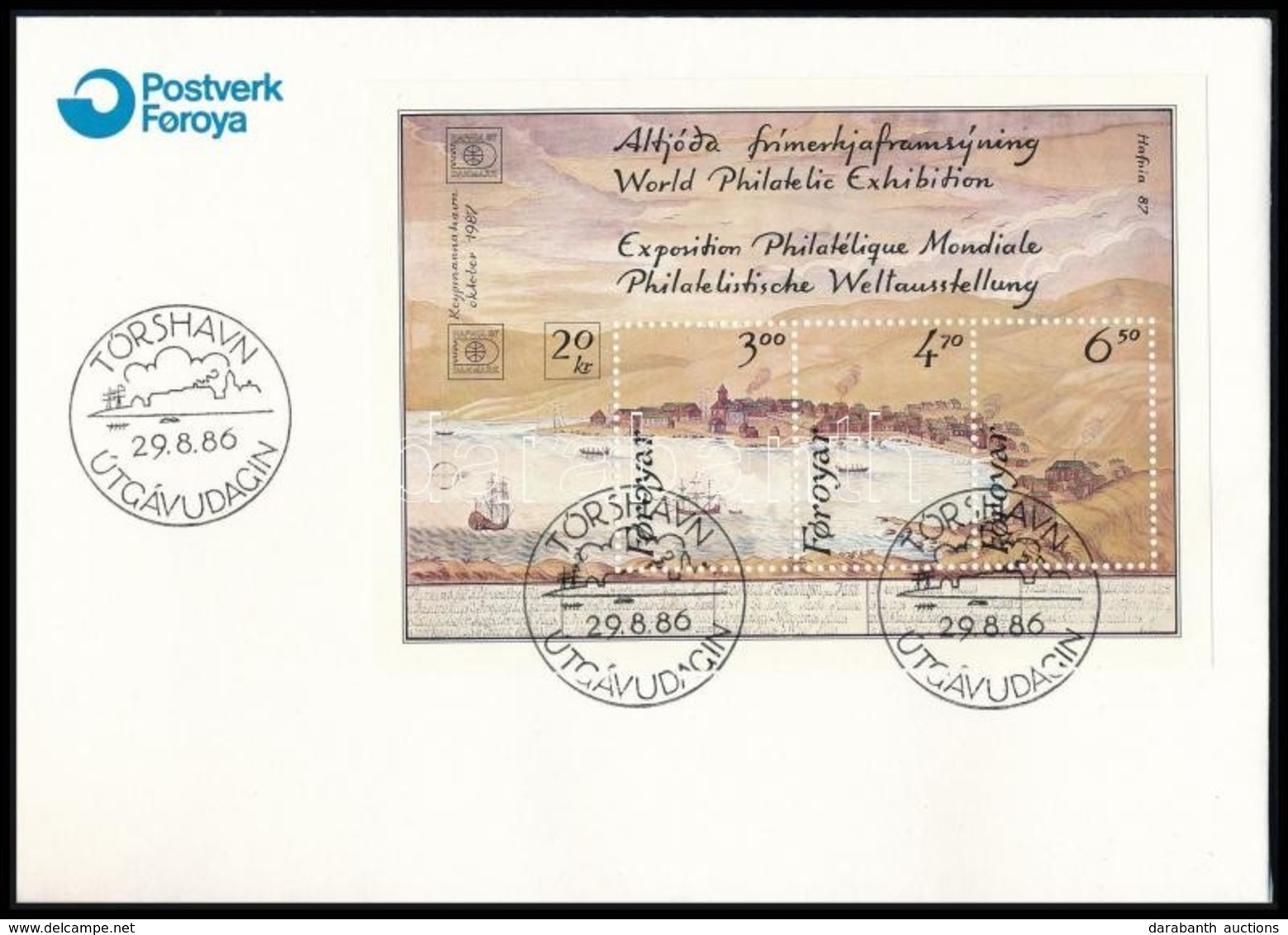 1986 Bélyegkiállítás Blokk Mi 2 FDC-n - Otros & Sin Clasificación