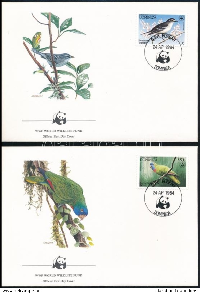 1984 WWF: Madarak Sor Mi 836-839 4 Db FDC-n - Autres & Non Classés