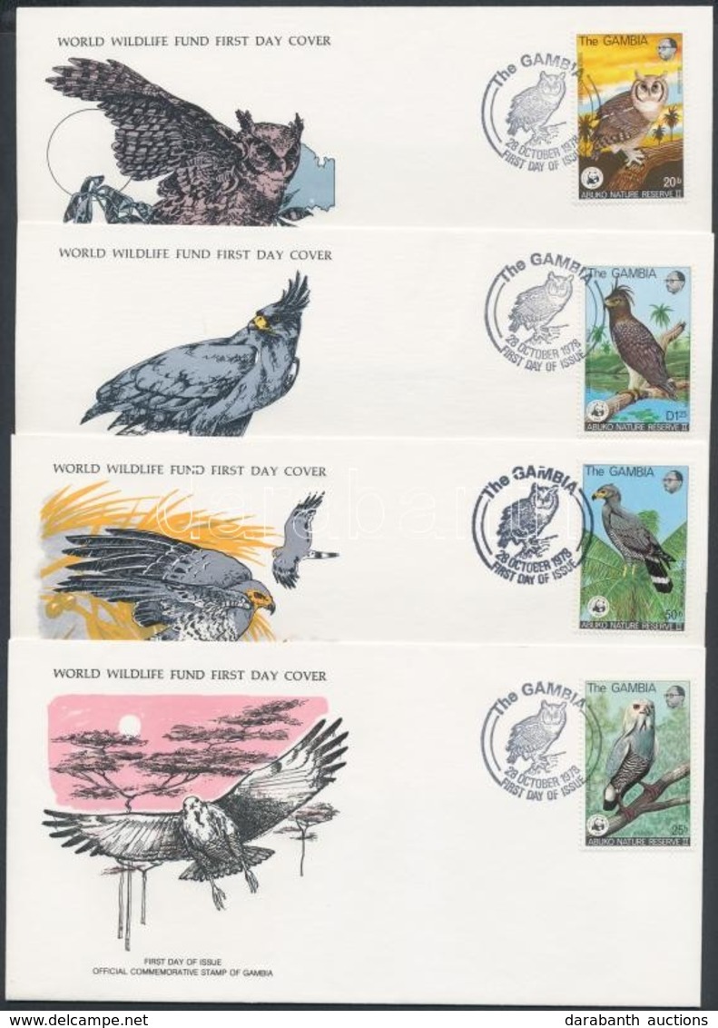 1978 WWF Madarak Sor Mi 374-377 4 FDC - Otros & Sin Clasificación