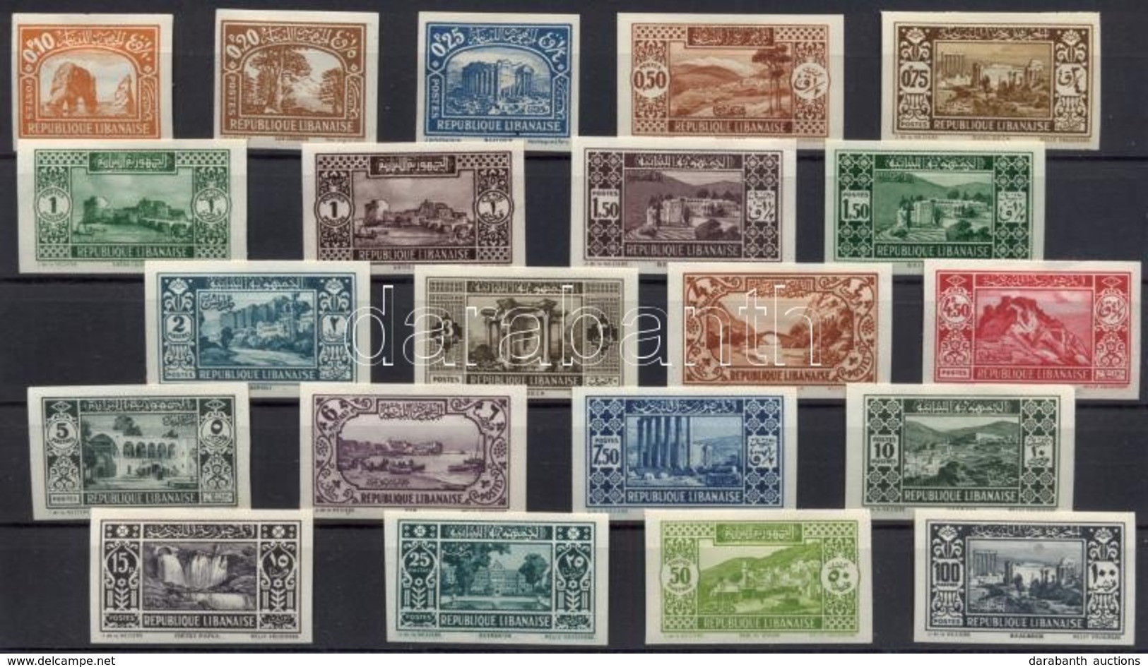 * 1930 Forgalmi Vágott Sor  / Mi 165-185 Imperforate - Otros & Sin Clasificación