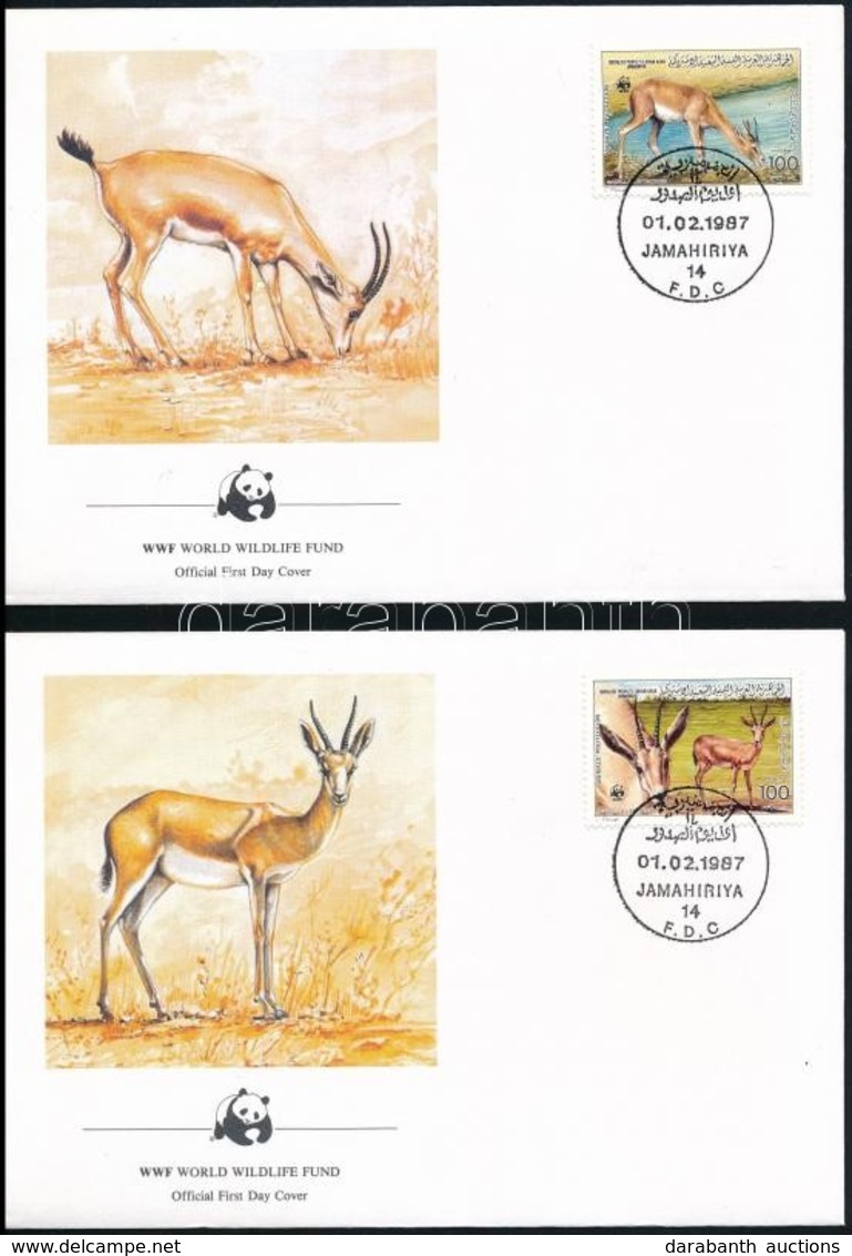 1987 WWF: Gazella Sor Mi 1753-1756 4 Db FDC-n - Otros & Sin Clasificación