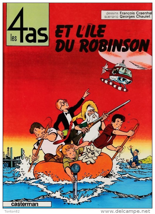 Les 4 As  N° 9 - Les 4 As Et L'île Du Robinson - Casterman - ( 1970 ) - 4 As, Les