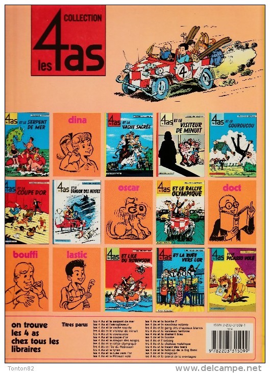 Les 4 As  N° 9 - Les 4 As Et L'île Du Robinson - Casterman - ( 1970 ) - 4 As, Les