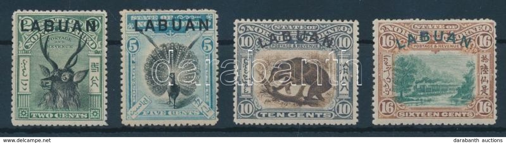 * Labuan 1900/1902 Forgalmi Bélyegek Mi 93, 95-97 - Otros & Sin Clasificación