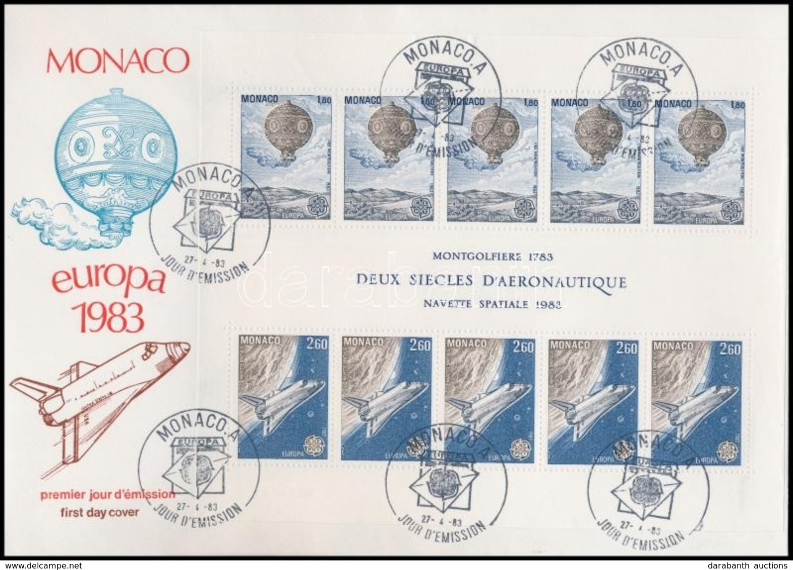 1983 Az Emberi Elme Nagyszer? Munkái Blokk Mi 23 FDC-n - Otros & Sin Clasificación