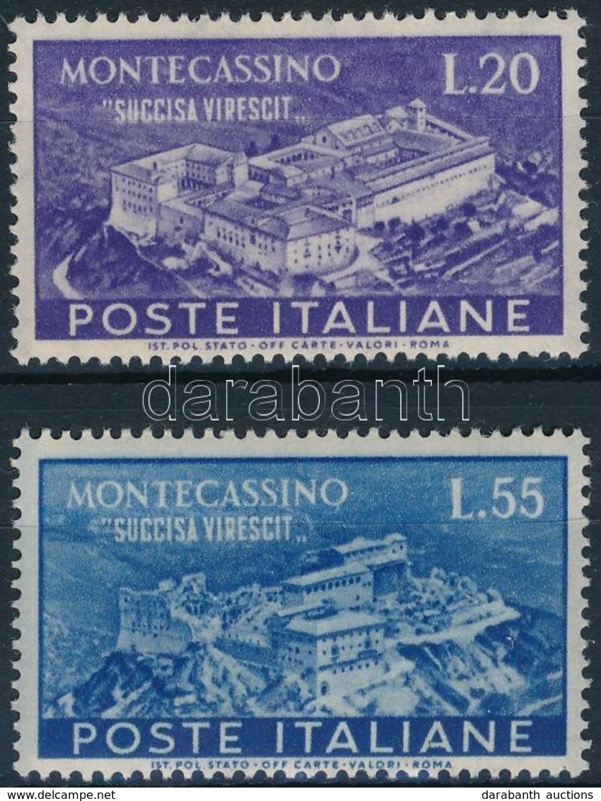 ** 1951 Montecassino Mi 837-838 - Otros & Sin Clasificación