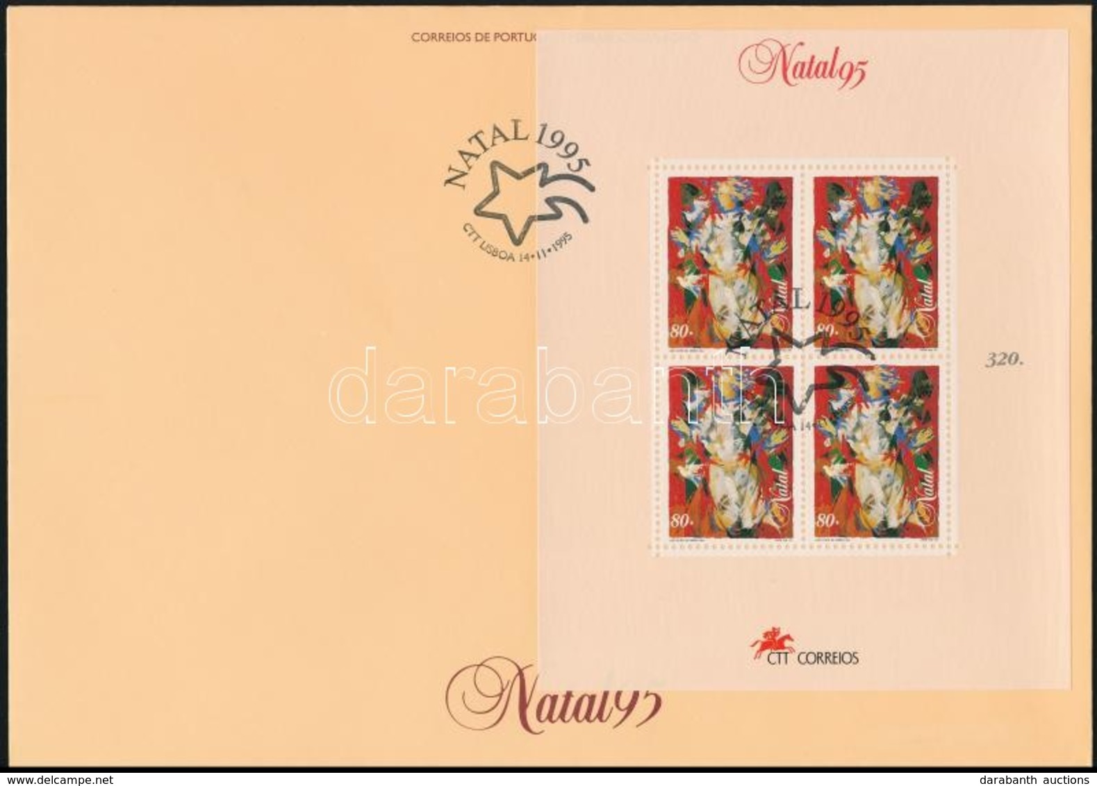 1995 Karácsony Blokk Mi 112 FDC-n - Otros & Sin Clasificación