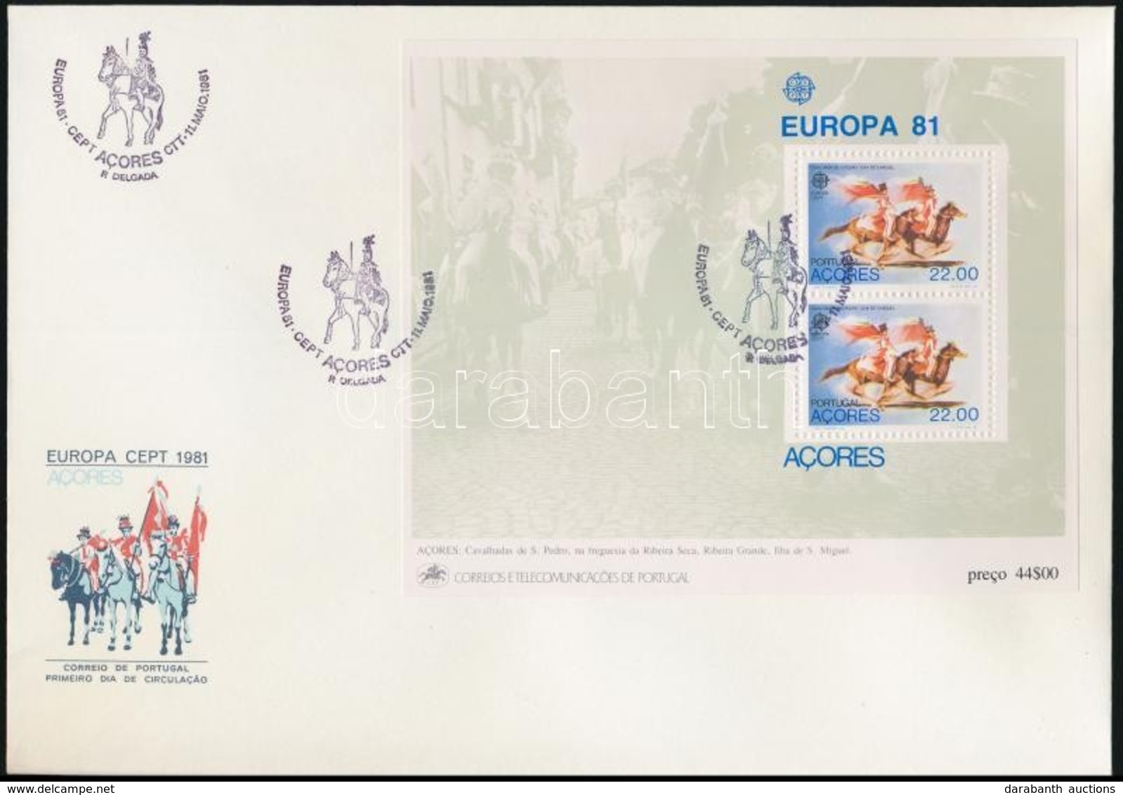 1981 Europa CEPT Blokk Mi 2 FDC-n - Otros & Sin Clasificación