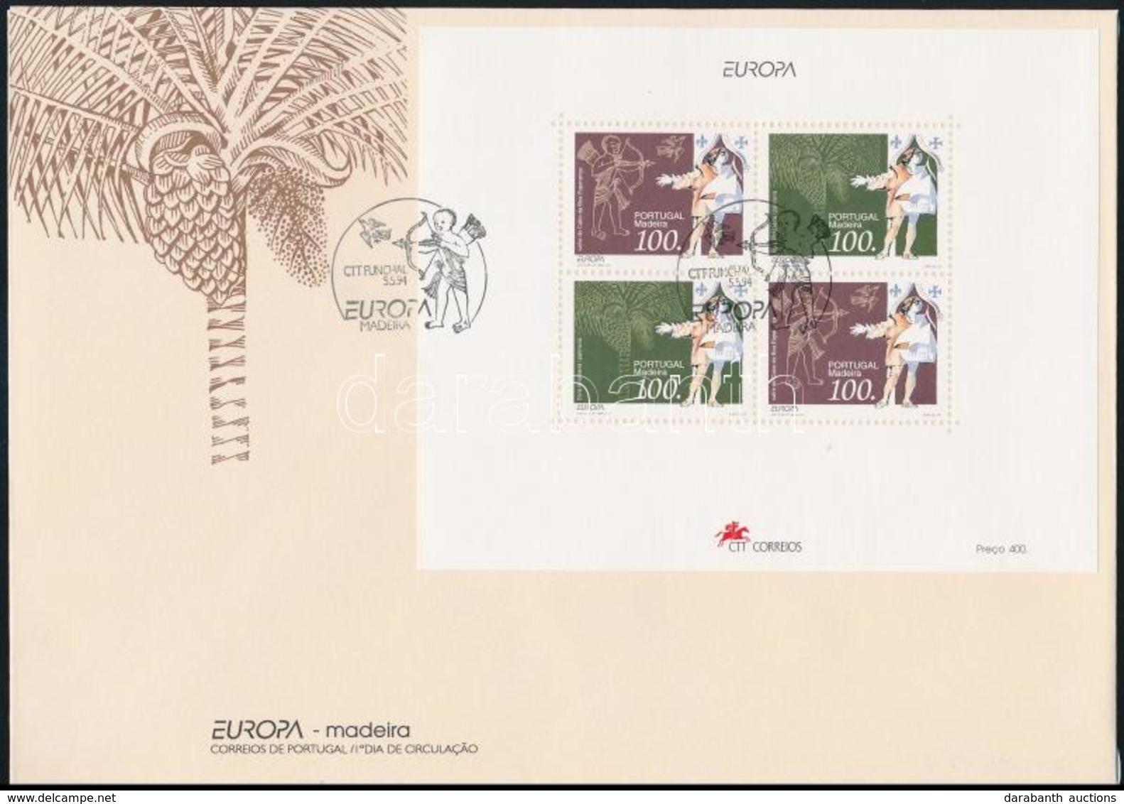 1994 Europa: Nemzeti Fesztiválok és ünnepek Blokk Mi 14 FDC-n - Otros & Sin Clasificación