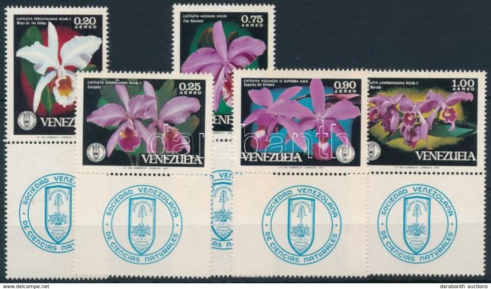 ** 1971 Orchideák Szelvényes Sor Mi 1879-1883 - Other & Unclassified